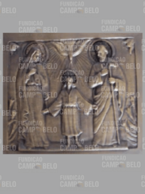 Portão de Bronze Religioso Família Jesus