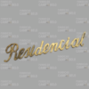 Manuscrito de Bronze Placa Residencial