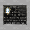 Placa Para Túmulo de Alumínio (Antimônio) Com Foto e Mensagem