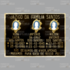 Jazigo de Bronze Para Túmulo Com 3 Fotos e Mensagem