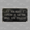 Placa de Túmulo em Alumínio (Antimônio) Com Mensagem