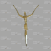 Cristo de Bronze Estilizado Pequeno 20cm