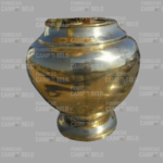 Vaso de Bronze Bojudo Liso Pequeno 25cm