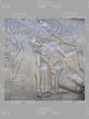 Portão de Bronze Religioso Nª Senhora com Jesus
