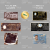 Placa Para Túmulo de Alumínio (Antimônio) Com Nome e Data - Imagem 4
