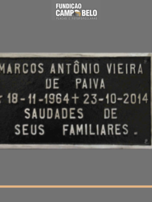 Placa para tumulo de alumínio com nome e data