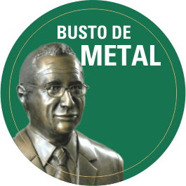 Busto de Metal - Placas de Metal - Fundição Campo Belo