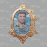 Foto de Porcelana em Moldura de Bronze Médio 11x14cm