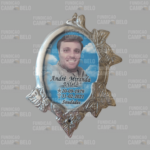 Foto de Porcelana em Moldura de Alumínio (Antimônio) Grande 18x24cm